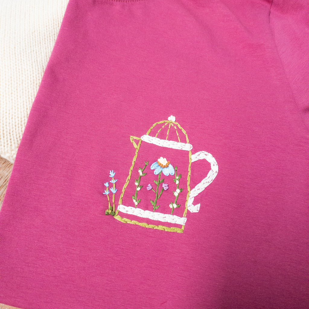 Camiseta café en Flor