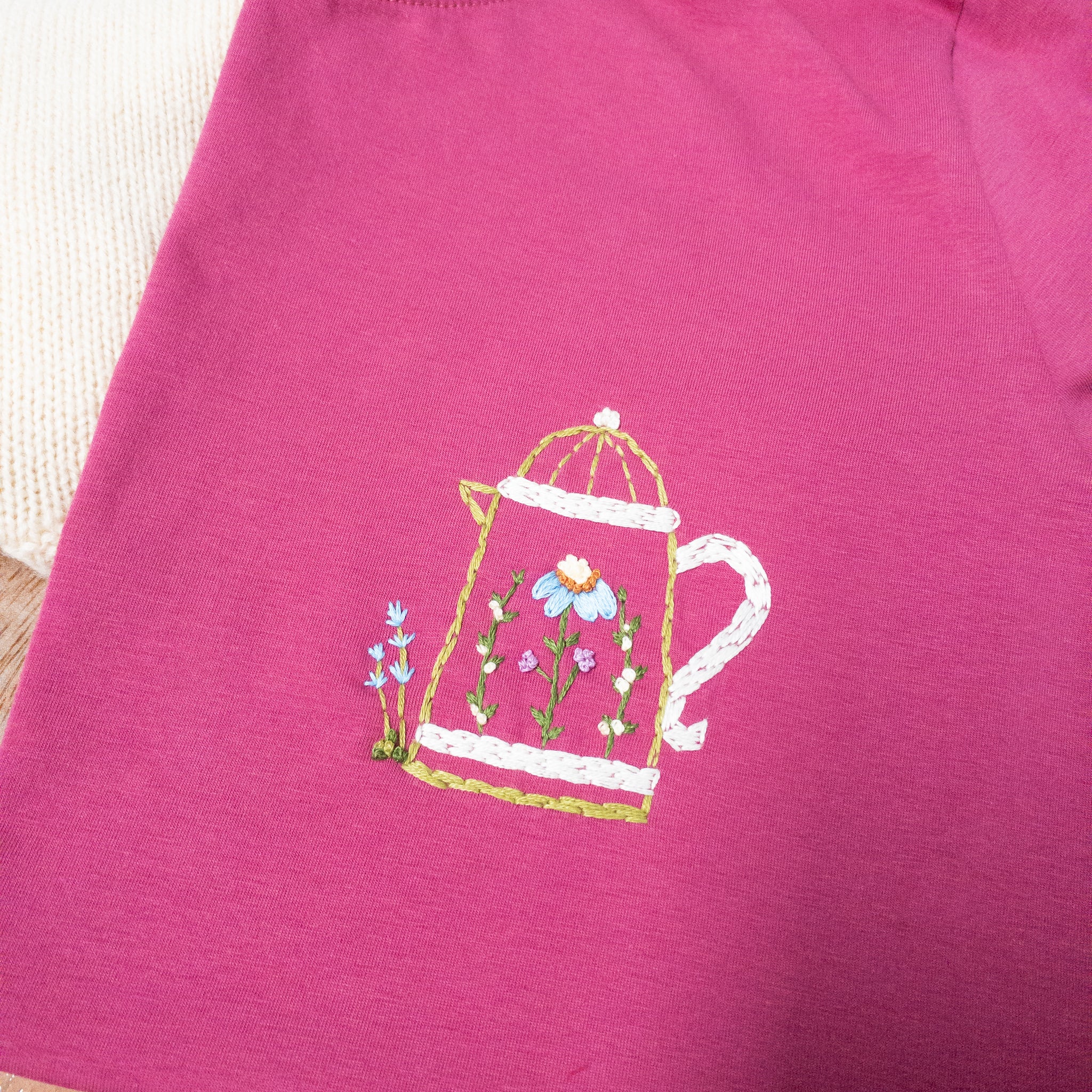 Camiseta café en Flor